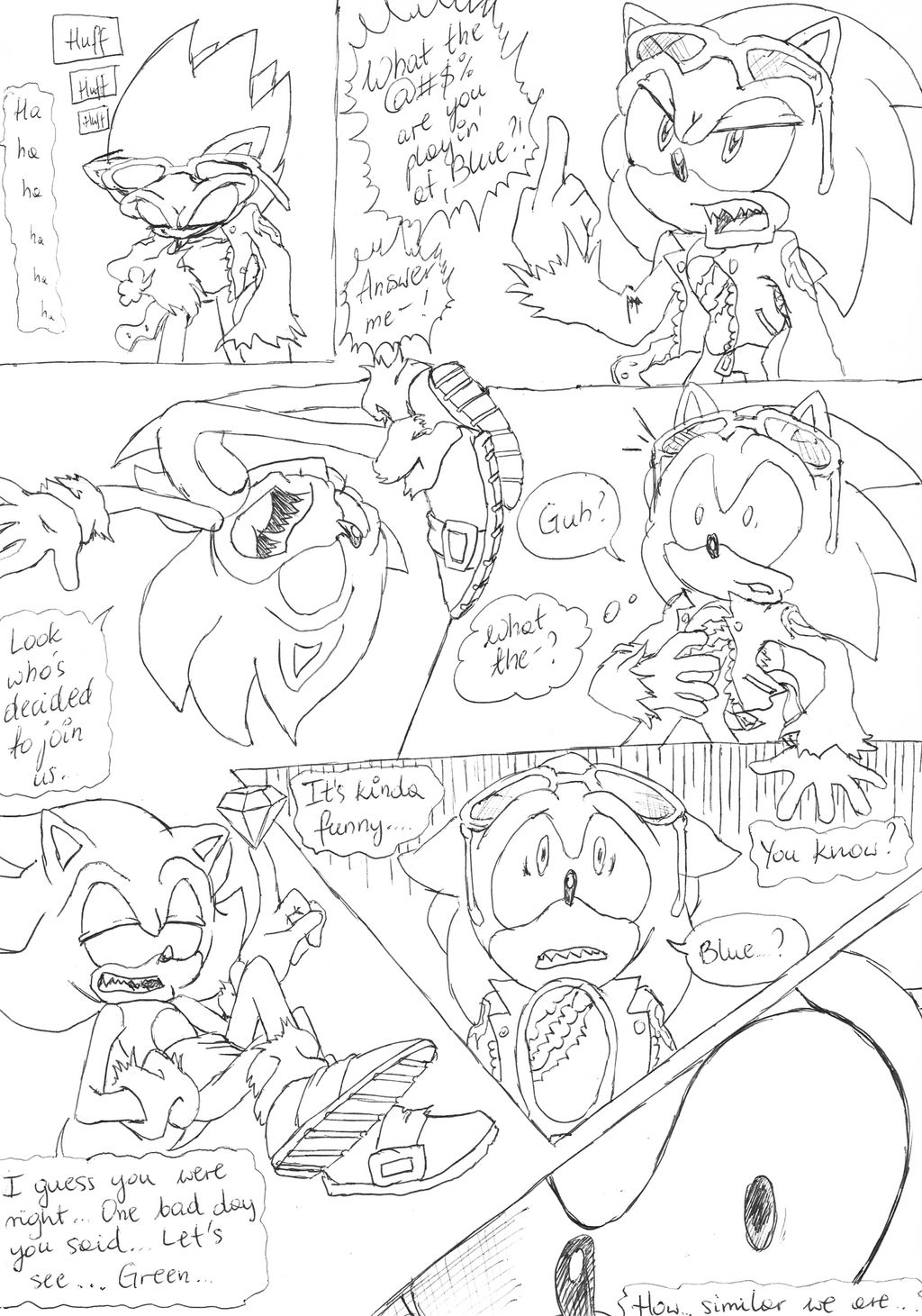 Scourge meets Dark Sonic (Part 1)