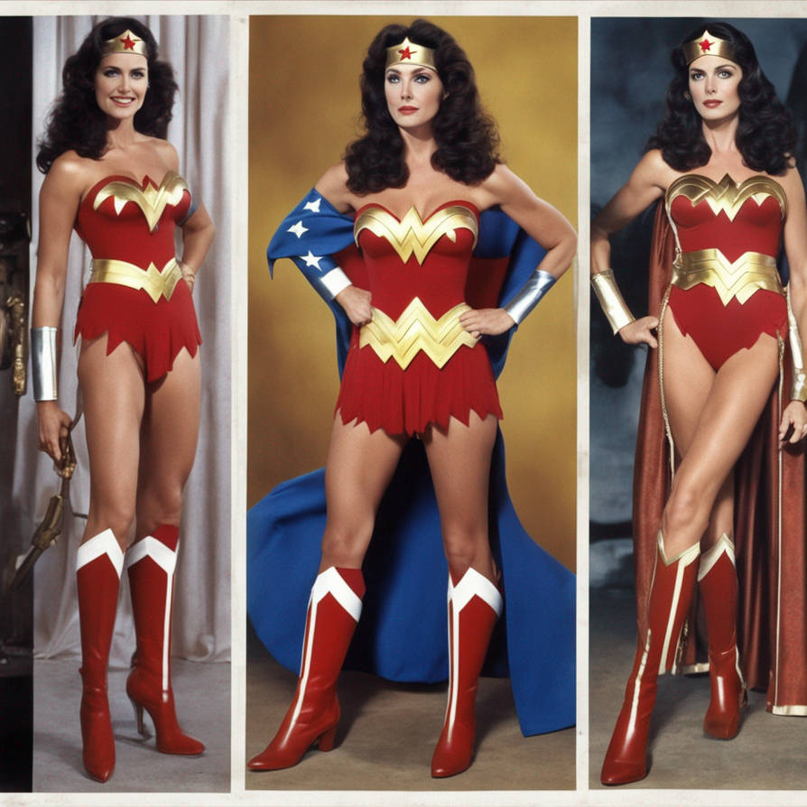 Lynda Carter Wonder Woman red costume