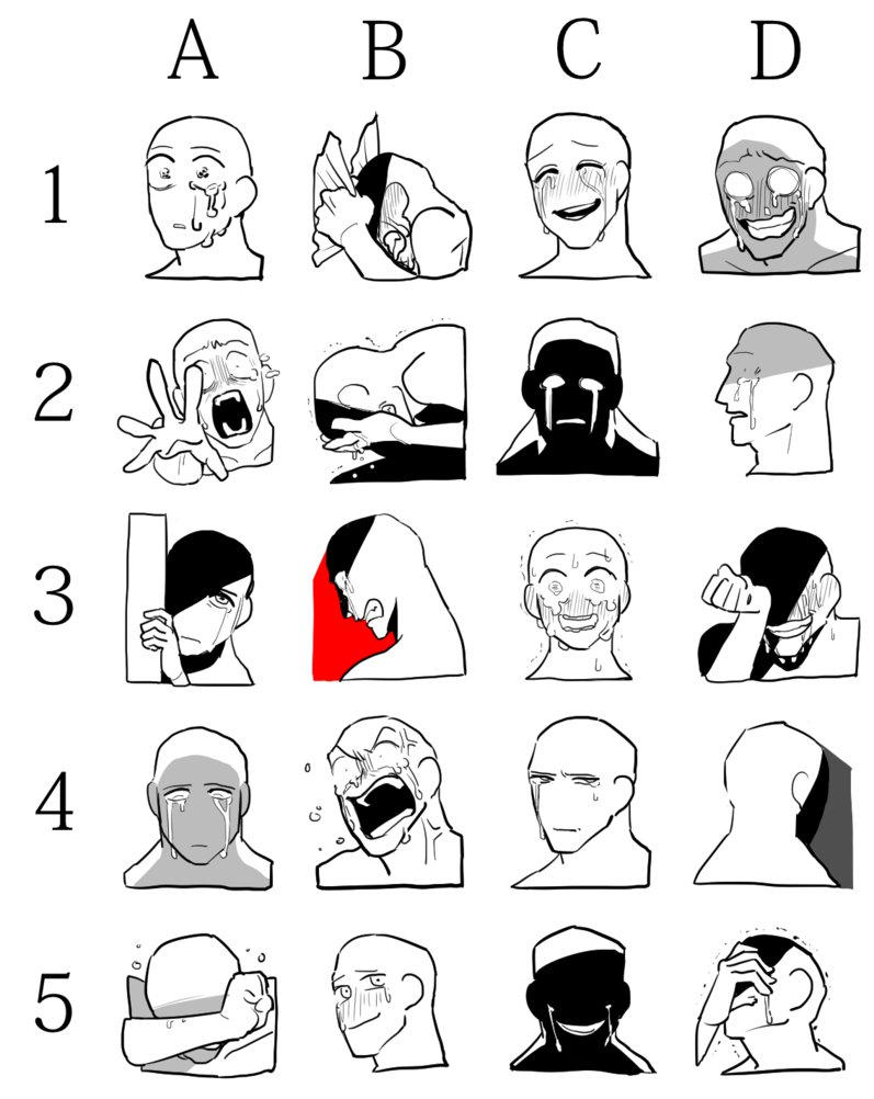 Expression Memes and Inspiration  Drawing face expressions, Drawing meme,  Drawing expressions