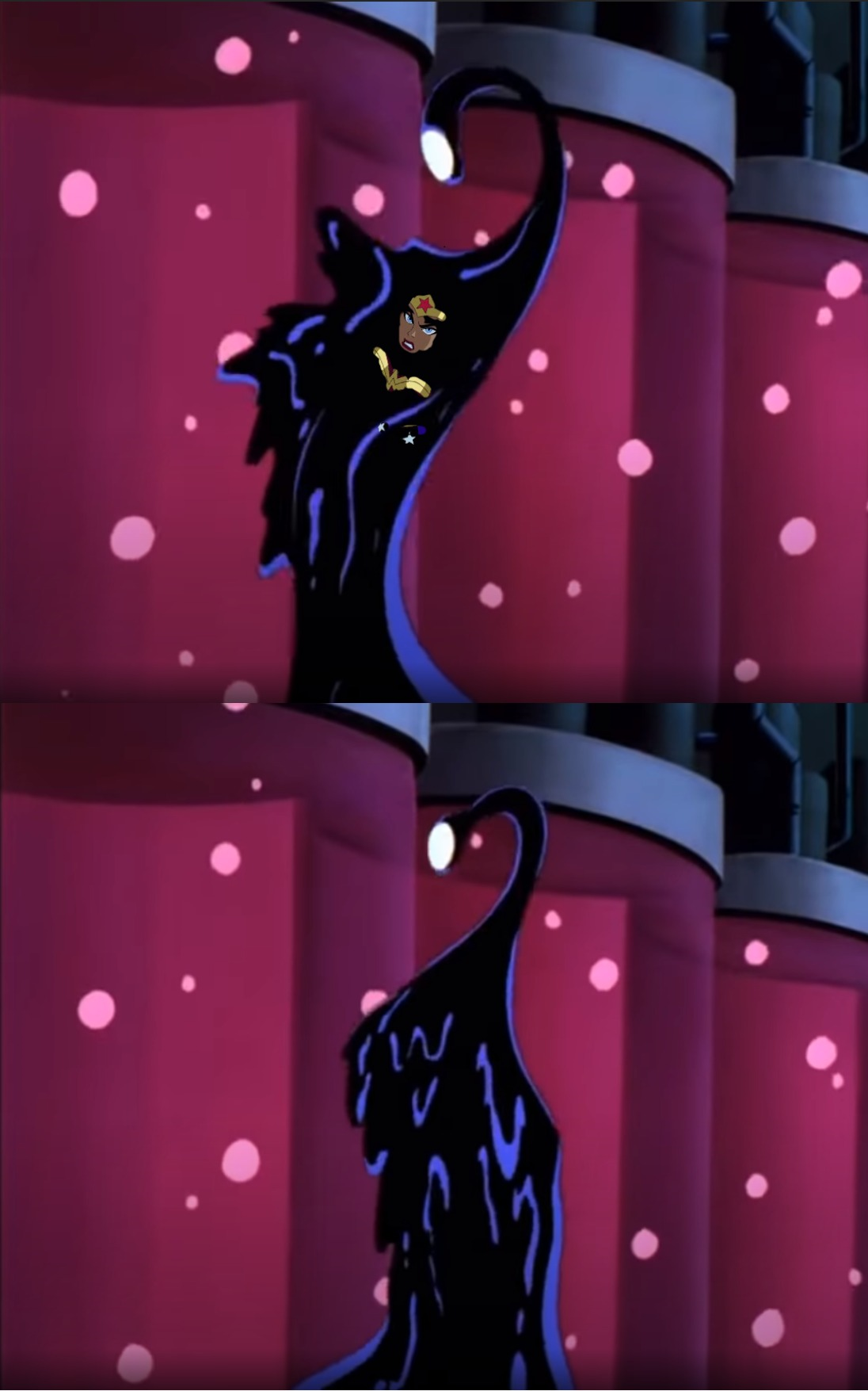 Inqueling Inque Disappearing into Inque (Wonder Woman absorbed) by Valkoriontheeternal ...