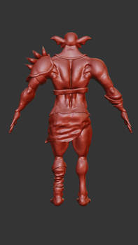 Goblin Original 3D Character Back View