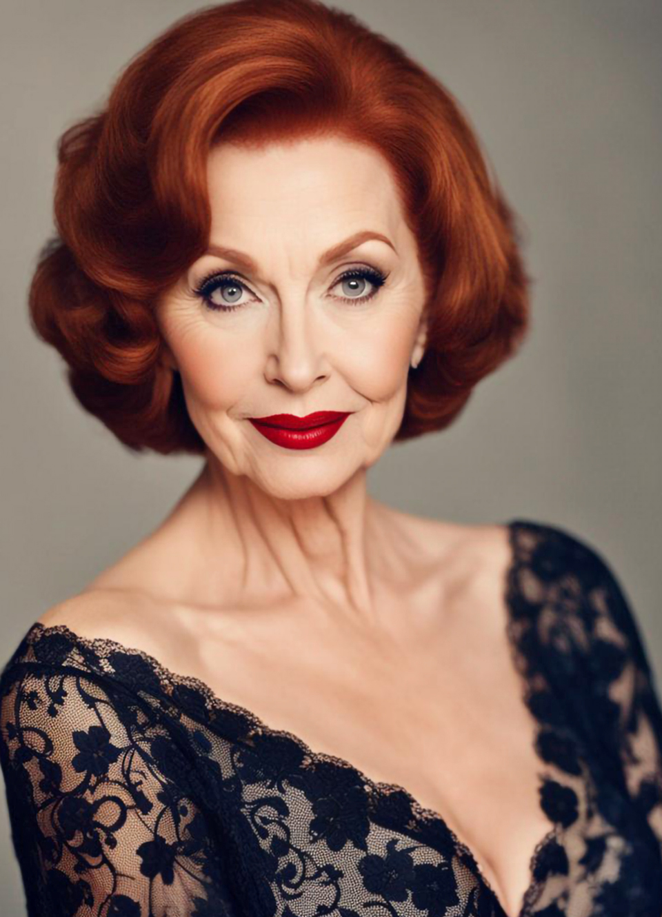 Voluptuous redhead GILF Katherine by MatureArtFan on DeviantArt