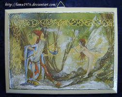 Decoupage elf and fairy
