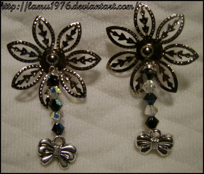 Orecchini swaroski ribbon by lamu1976