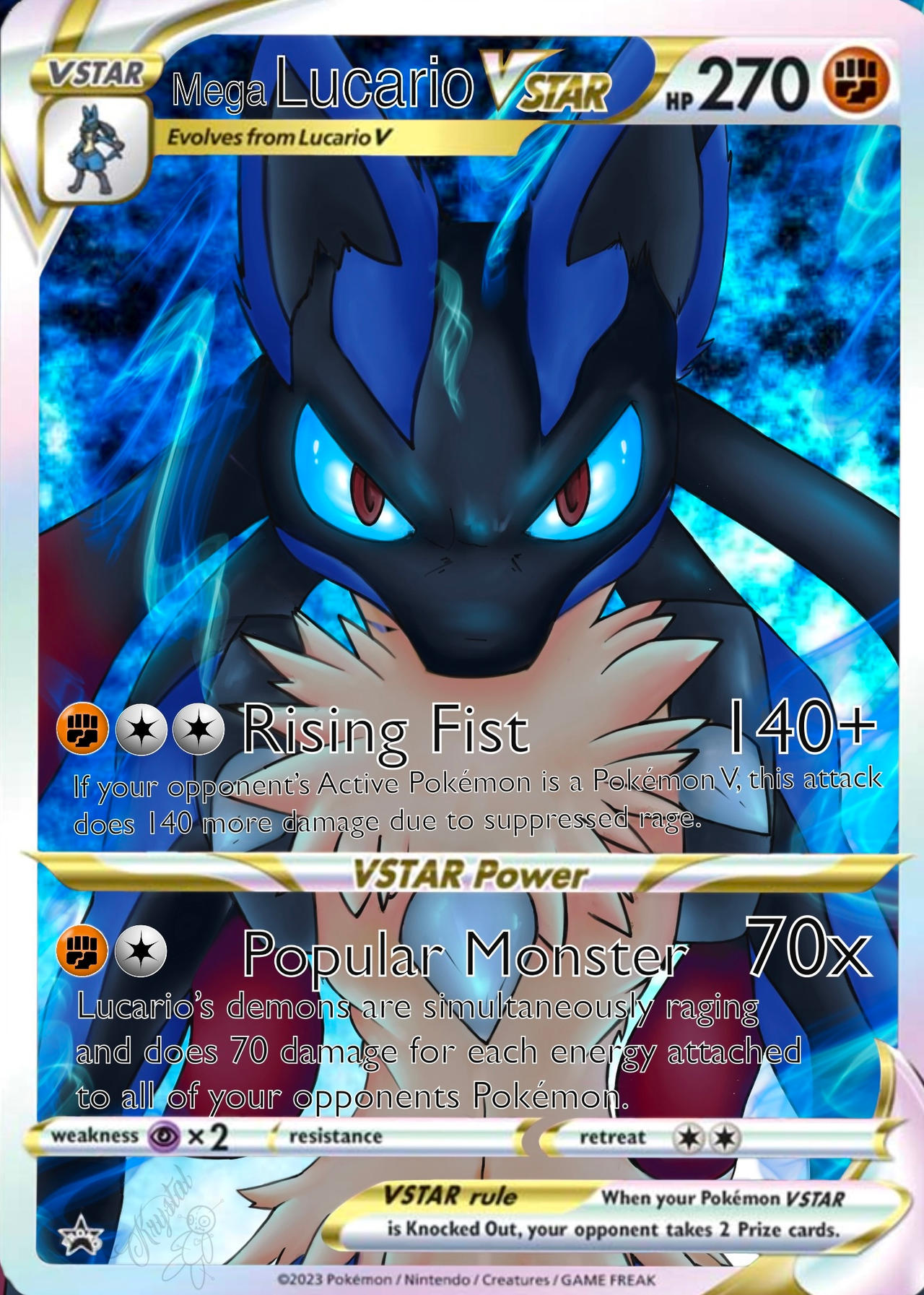 lucario v star pokmon card Amazon.com: Pokemon - Lucario VSTAR -SWSH214