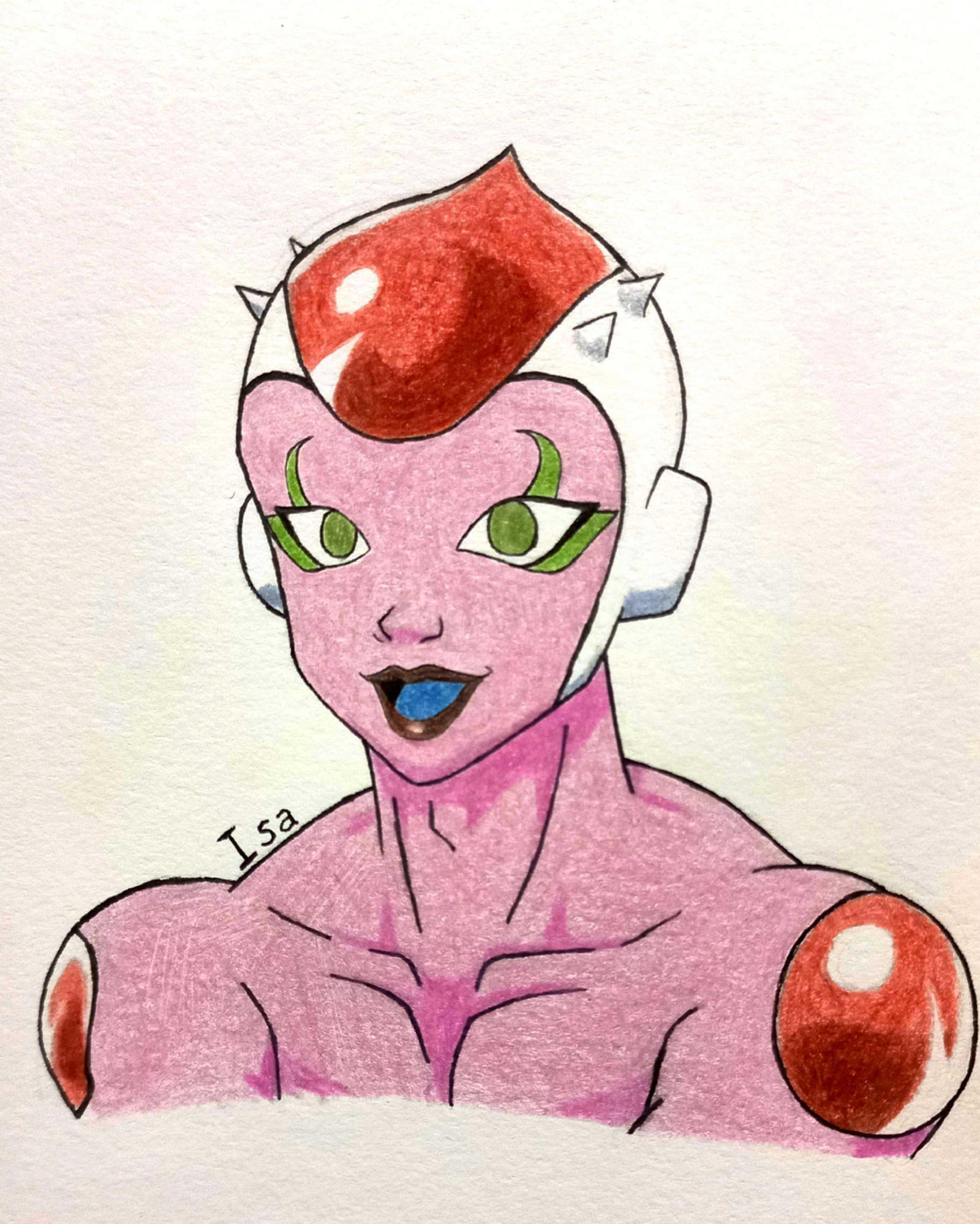 DBZ OC Headshot: Borealis by EarthRabbit on DeviantArt