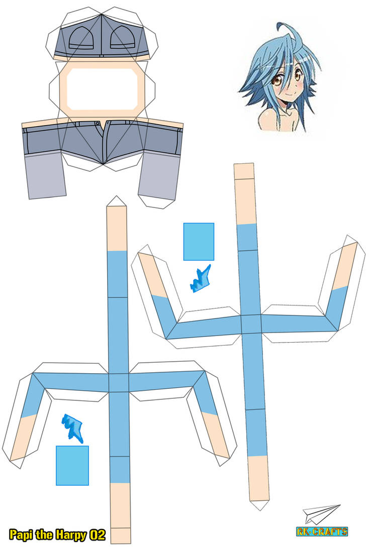 Papi the Harpy Papercraft 2 by RK-Crafts on DeviantArt