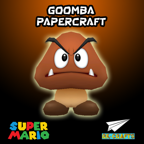 Super Mario Bros | Goomba Papercraft by RK-Crafts on DeviantArt