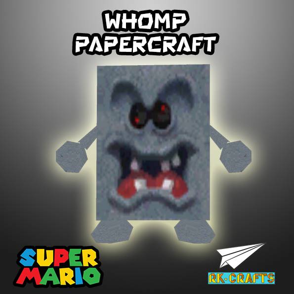 Whomp Texture Super Mario Bros / Whomp Papercraft by RK-Crafts on DeviantArt
