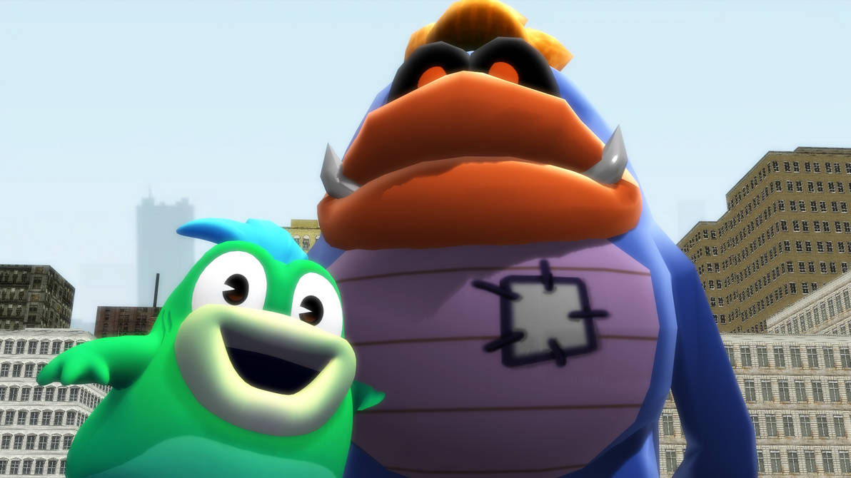 Fishy Friends Fishy Boopkins and his big new friend by lemonface2001 on DeviantArt