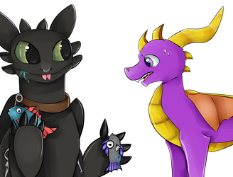 Toothless And Spyro