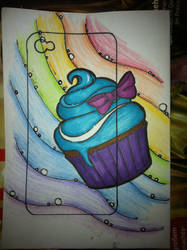 Iphone cover cupcake