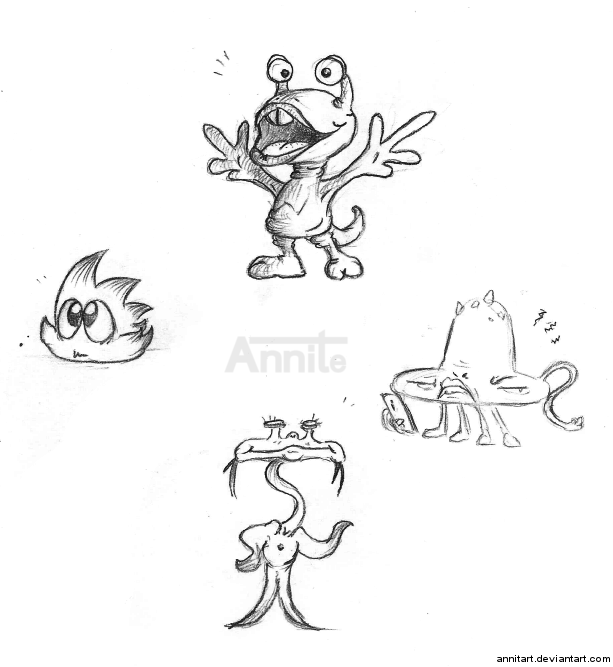 Petits Monstres by AnnitArt on DeviantArt