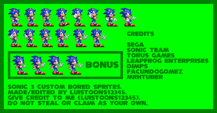 Sonic 3 Custom Sprites by facundogomez on DeviantArt