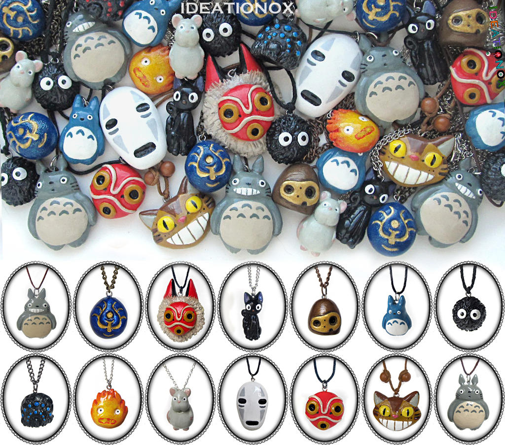 Ghibli Necklace Collection by Ideationox