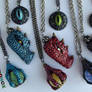 Dragon Head, Eyes and Claw Necklaces