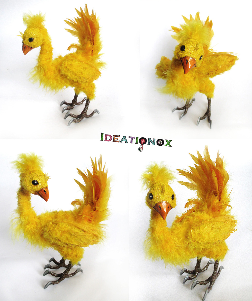 Pose-able Final Fantasy Chocobo Statue