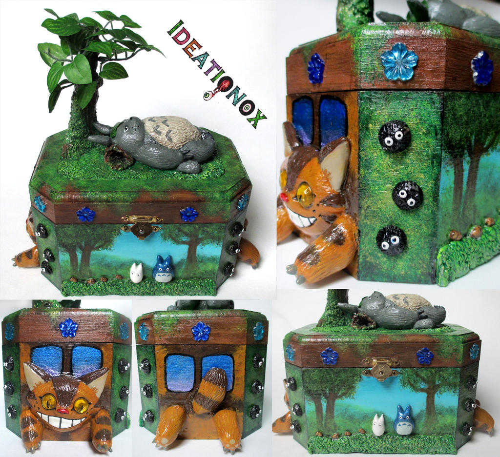 Sleepy Totoro and Friends Decor Box