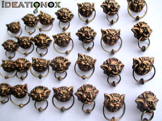 Big batch of Labyrinth inspired Knocker earrings by Ideationox