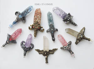 Crystal Sword Charms