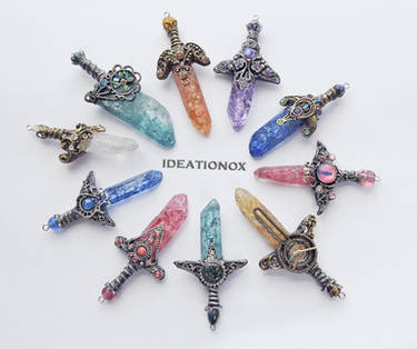 Crystal Sword Charms - IDEATIONOX