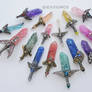 SOLD- Crystal Sword Charms