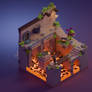Game art - Lavafall ruins