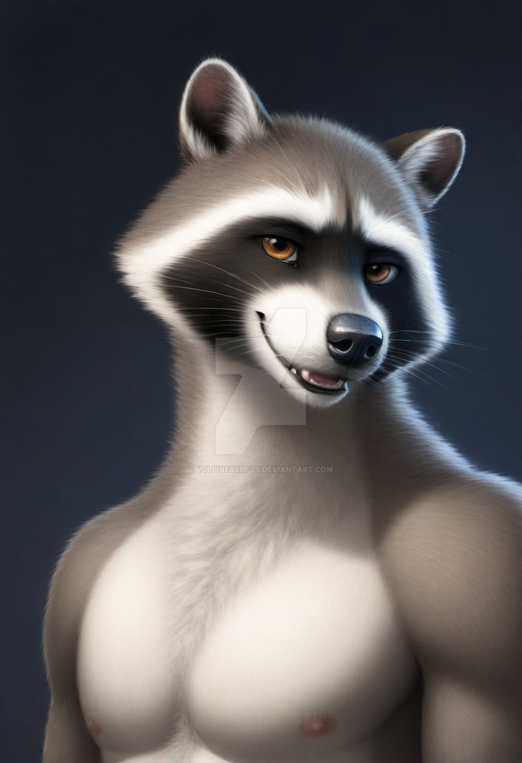 Raccoon by VulpineRedFox on DeviantArt