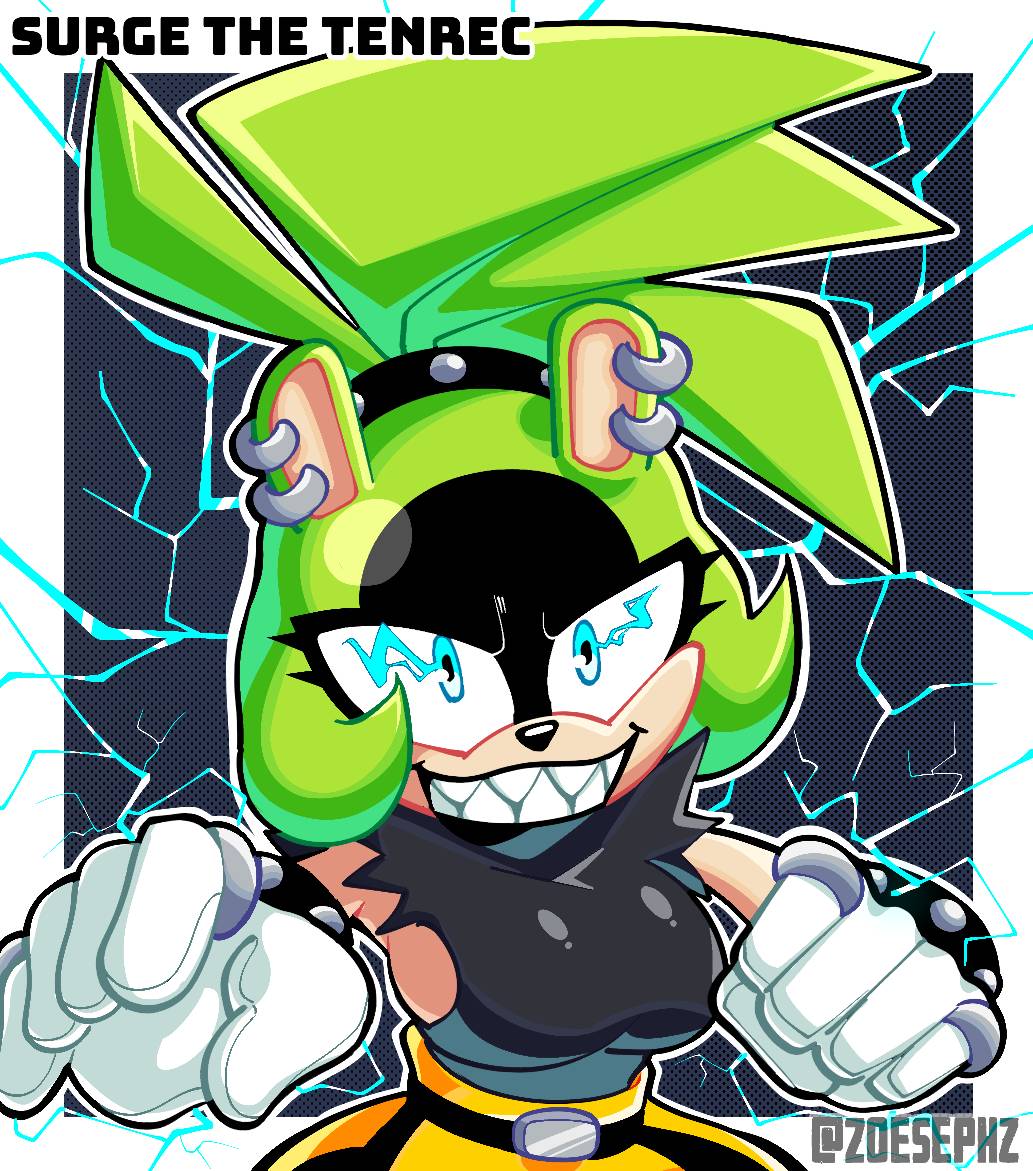 Sonic 3 Styled Surge the Tenrec by TannerTW25 on DeviantArt