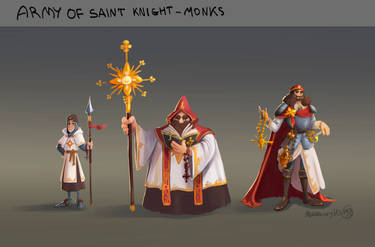 Army of Saint Monk-knights