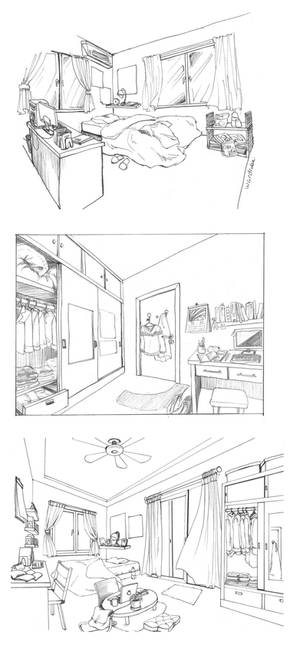 VN Sketches: Bedroom