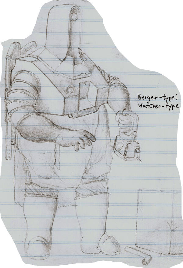 Retro Sci-fi Big Daddy Sketch