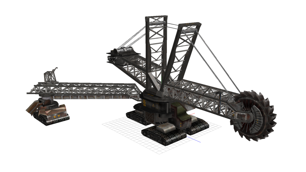 Bagger 288 Ghost Rider MMD Bagger288 excavator by yoshxxmmd on DeviantArt