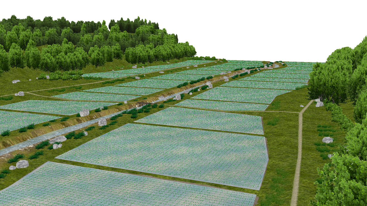 MMD 003 NuKasa Mountain V1 with fields by yoshxxmmd on DeviantArt
