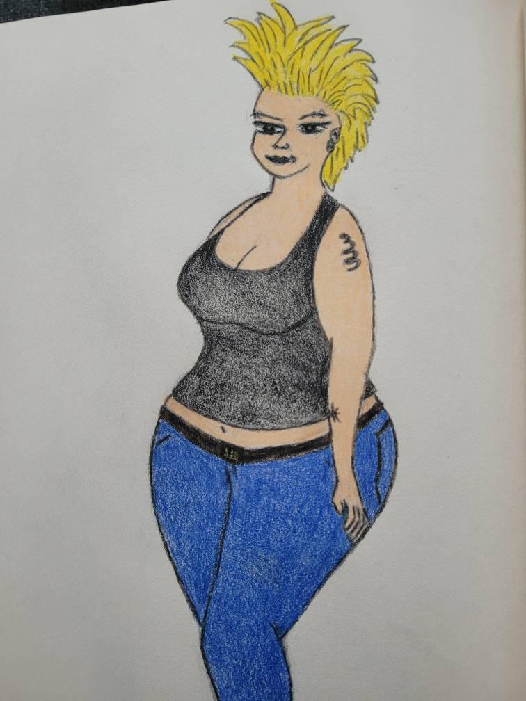 Punk rocker chick by buffbagwell189 on DeviantArt