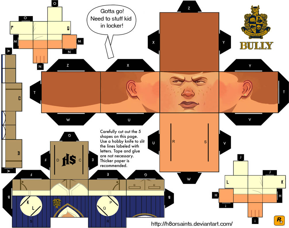 Bully Papercraft by H8orSaints