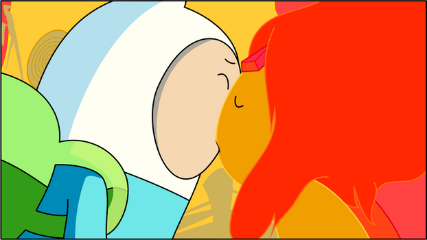 Finn and Flame Princess Kiss~