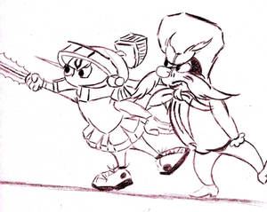 Fanart 109 -  Marvin the Martian and Yosemite Sam