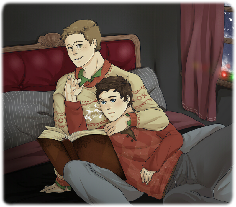 Christmas Cuddles by ass-butt