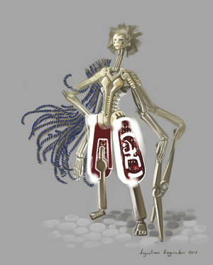 Female Robot 4 Arms by AugustinasRaginskis Female Robot 4 Arms by AugustinasRaginskis