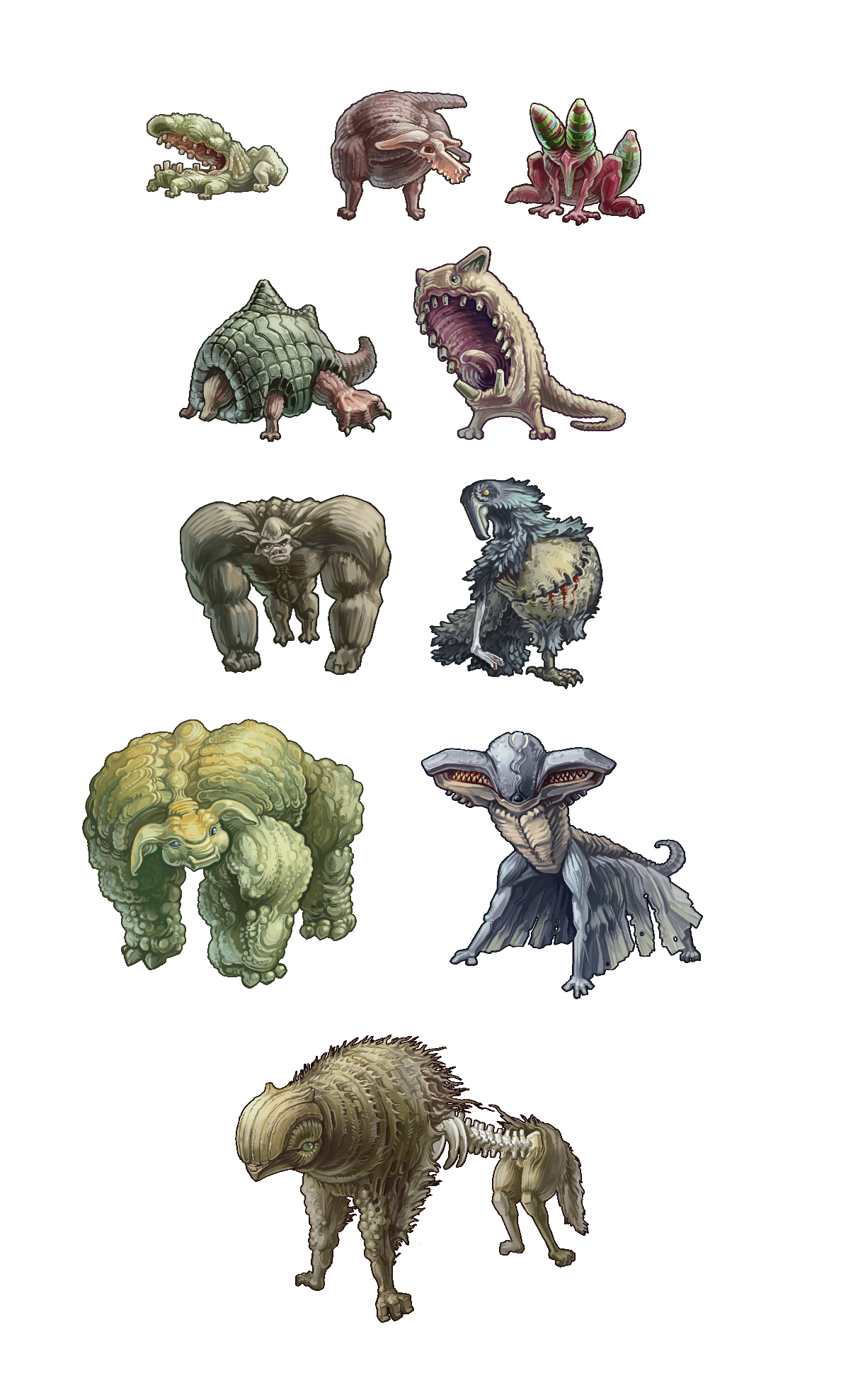 Mutant Monsters by AugustinasRaginskis on DeviantArt