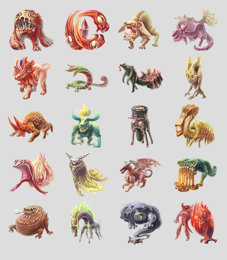 Fire Monsters by AugustinasRaginskis on DeviantArt