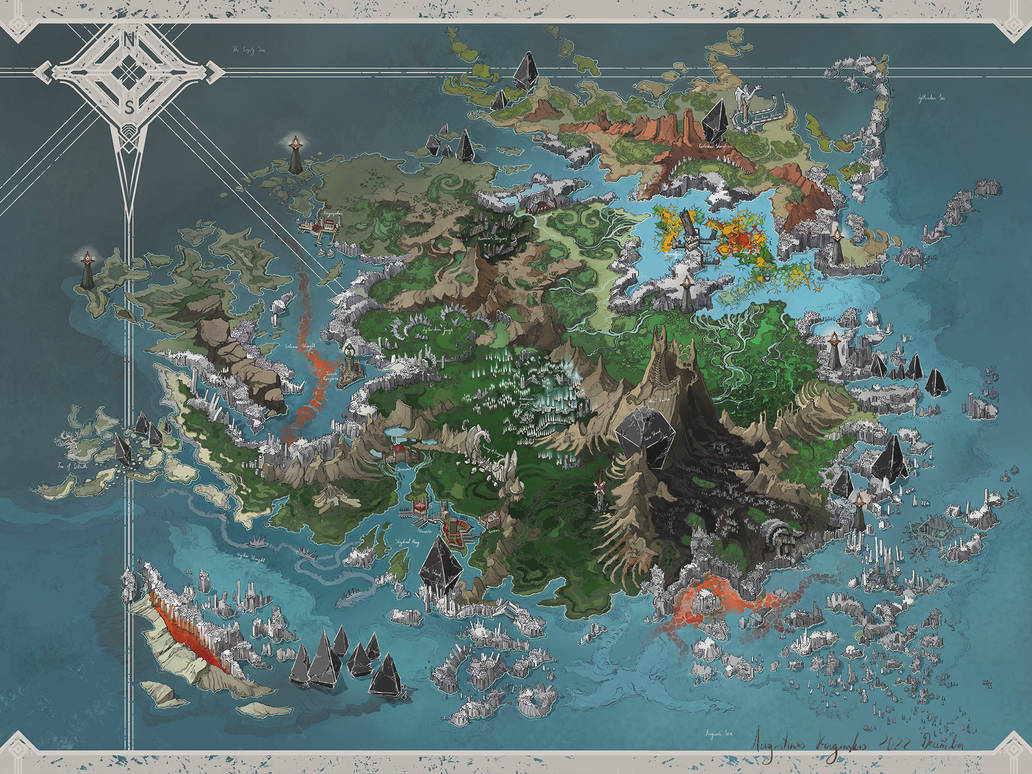 Dragon Island Map by AugustinasRaginskis on DeviantArt