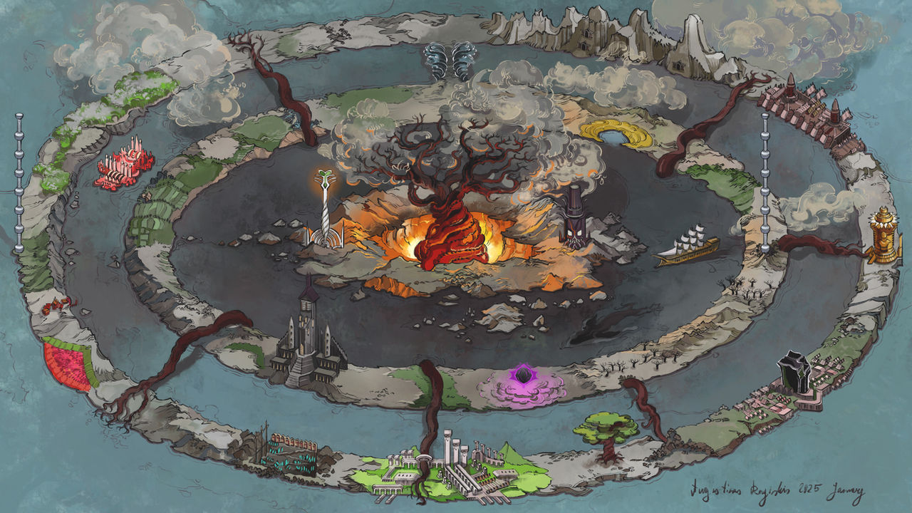 Burning Tree Hellscape Map by AugustinasRaginskis on DeviantArt