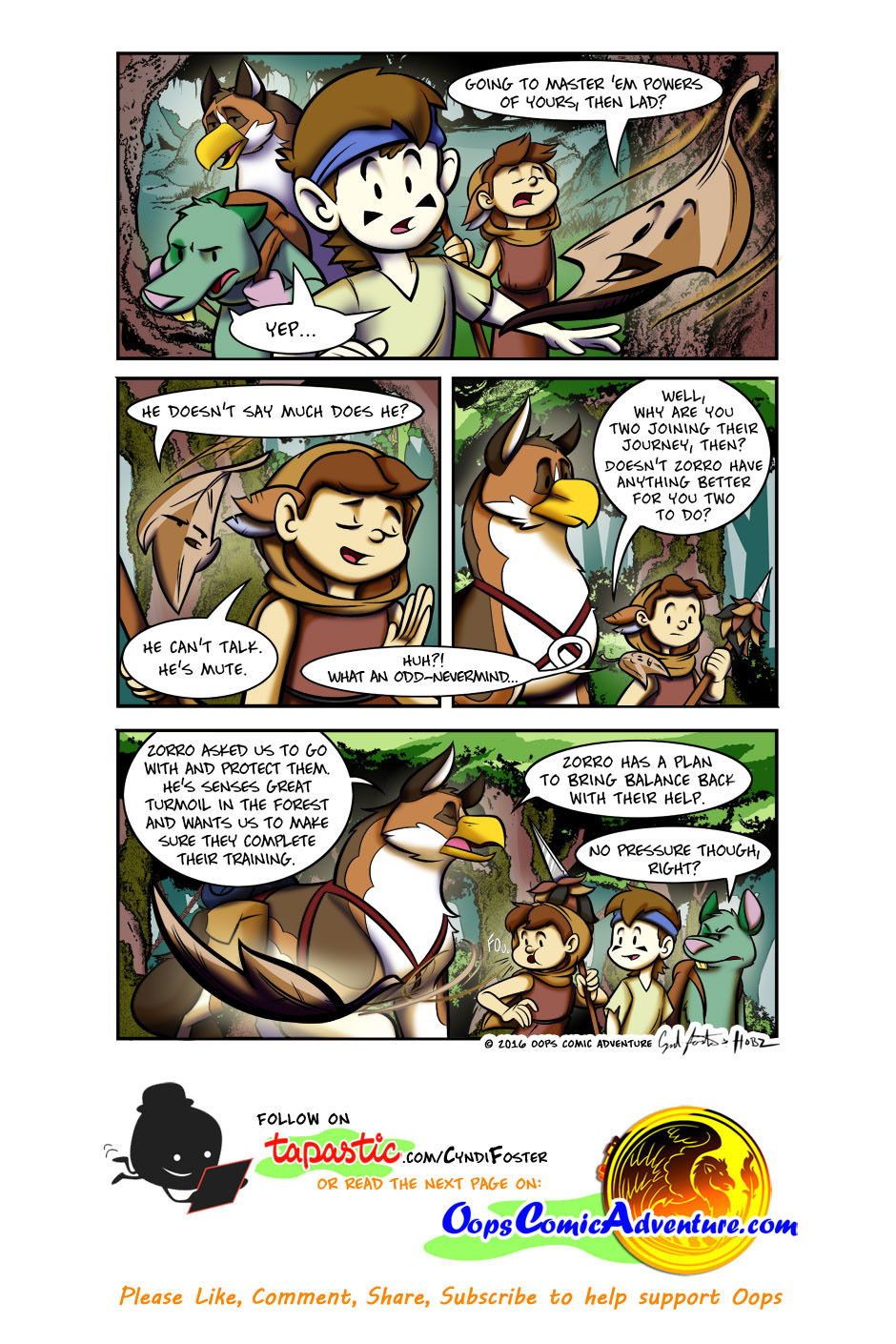 Oops Comic Adventure #6 page 2 by Gingco
