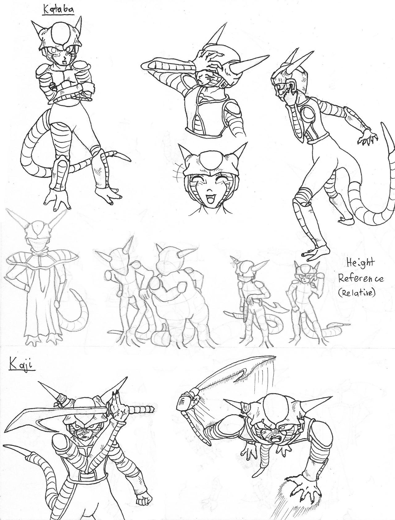 Arcosians Sketches 2 by RyunoOhi