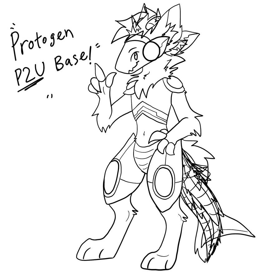 P2U Protogen Base by ArcticsnowfoxYT on DeviantArt