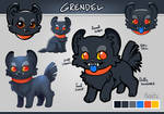 Grendel Ref Sheet by TsaoShin