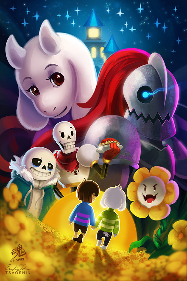 TsaoShin on X: Papyrus and Sans from Undertale. 1920x1200