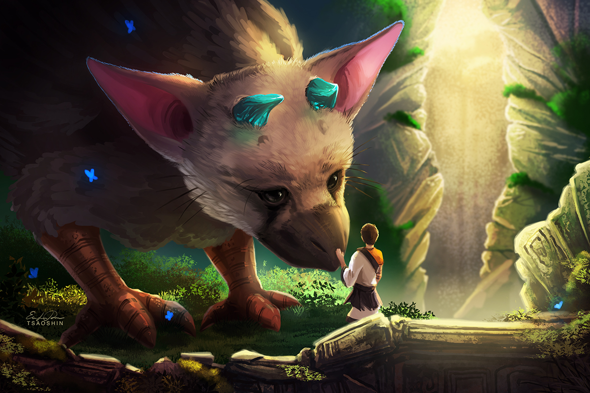 The Last Guardian Trico Art Print